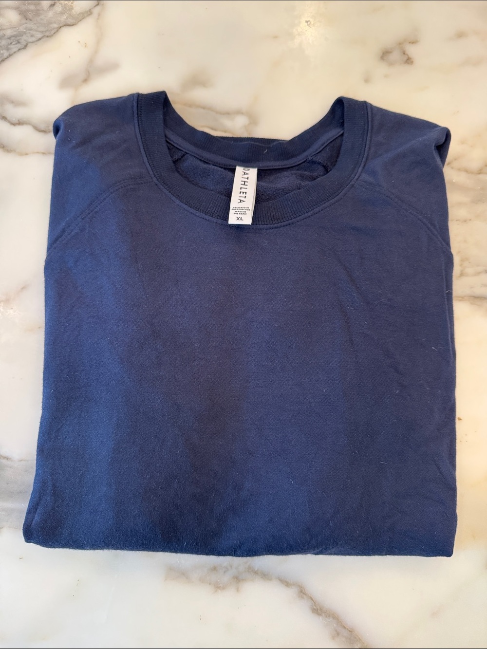Athleta Navy Crewneck Sweatshirt